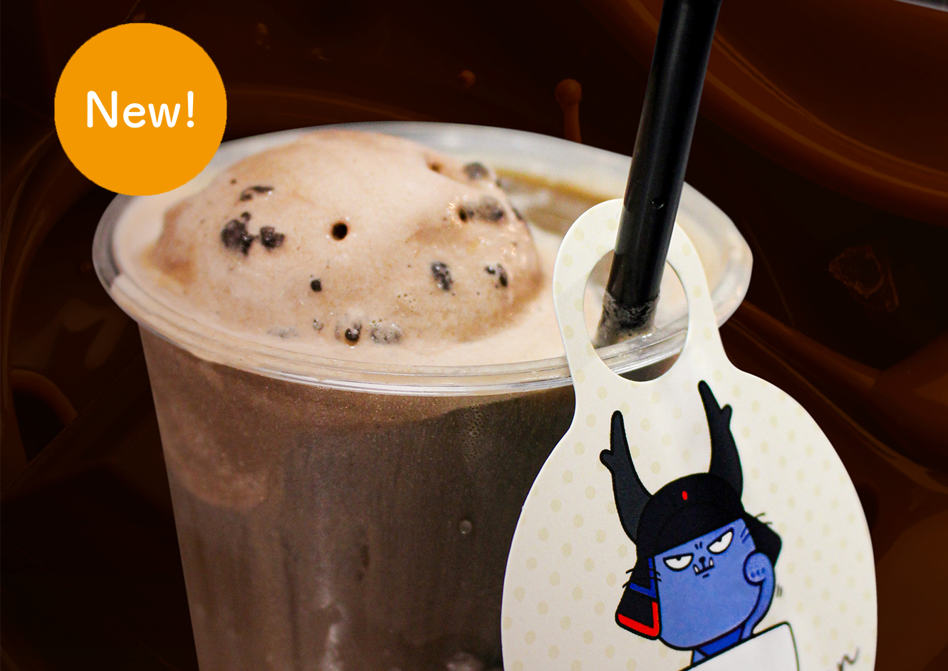 コーヒーフロート　わるにゃんこ将軍